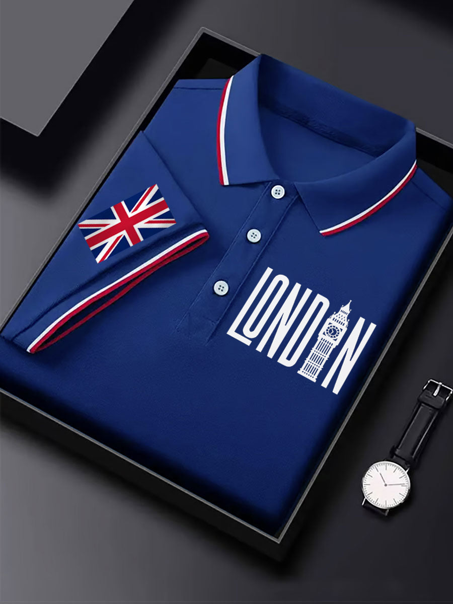 Men's Vintage England Flag Casual Shirt