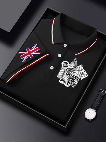 Men's Vintage England Flag Casual Shirt