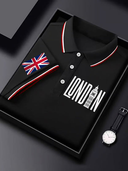 Men's Vintage England Flag Casual Shirt