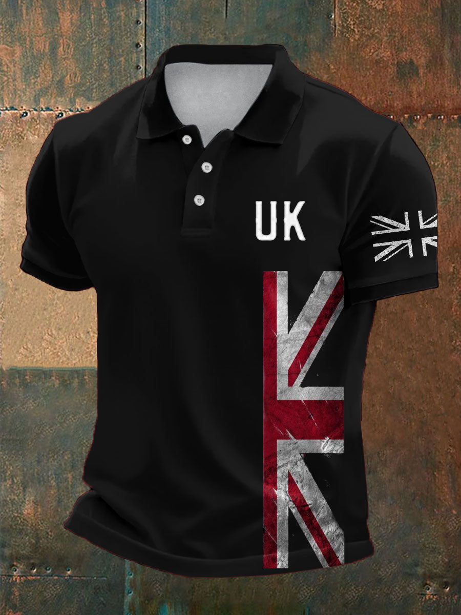 Men's UK Flag Pride Printed Casual Tops