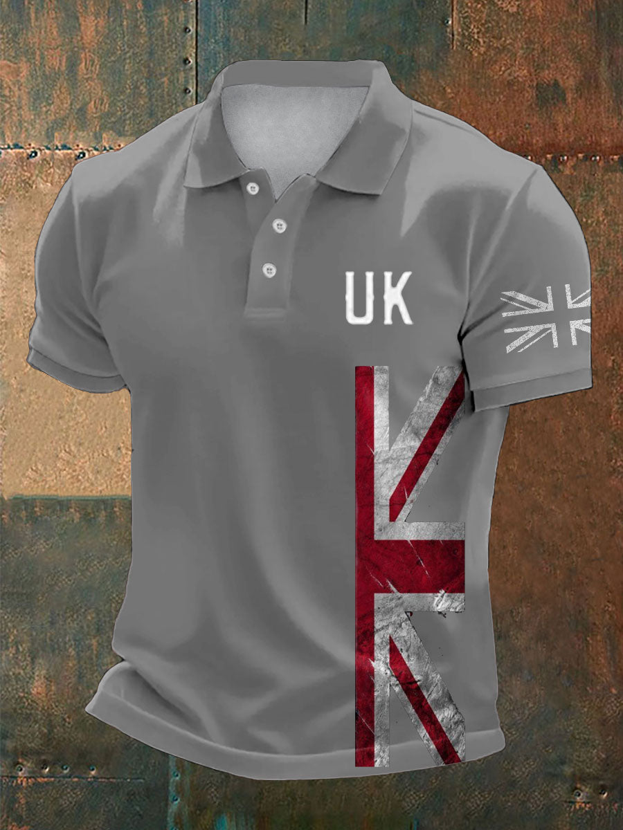 Men's UK Flag Pride Printed Casual Tops