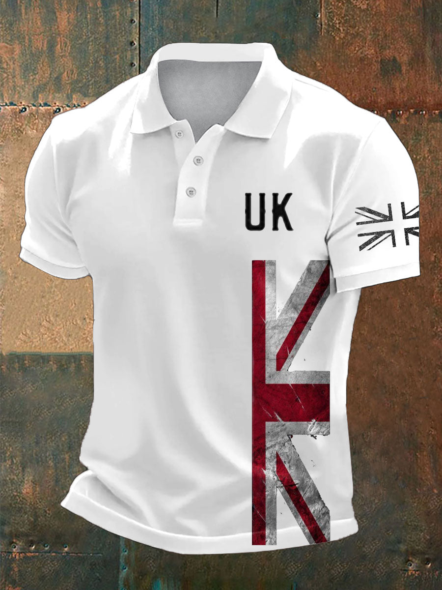 Men's UK Flag Pride Printed Casual Tops