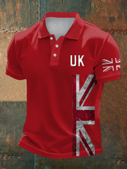 Men's UK Flag Pride Printed Casual Tops