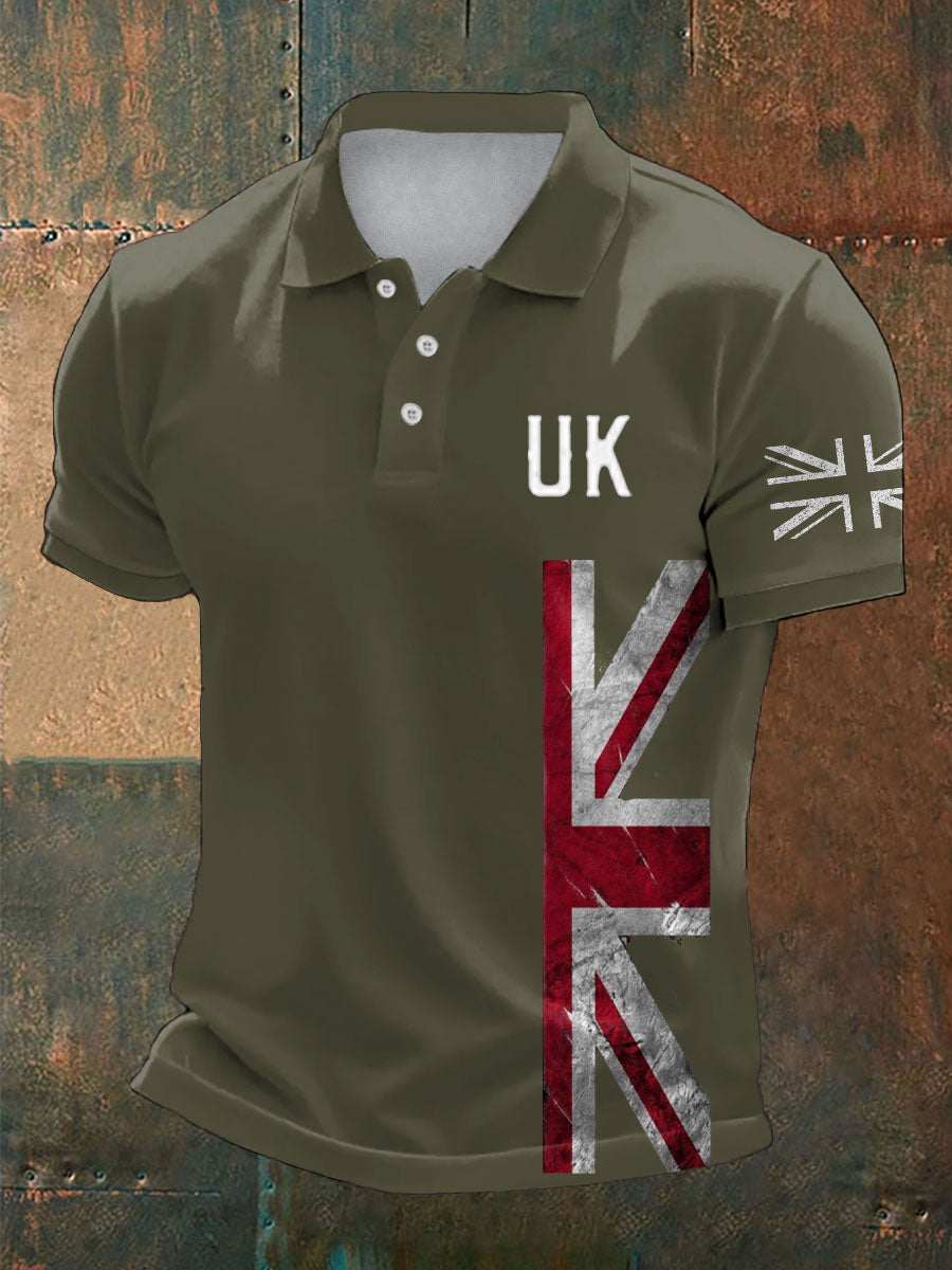 Men's UK Flag Pride Printed Casual Tops