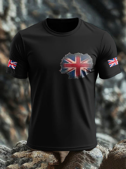 Men's UK Flag Pride Printed T-shirt