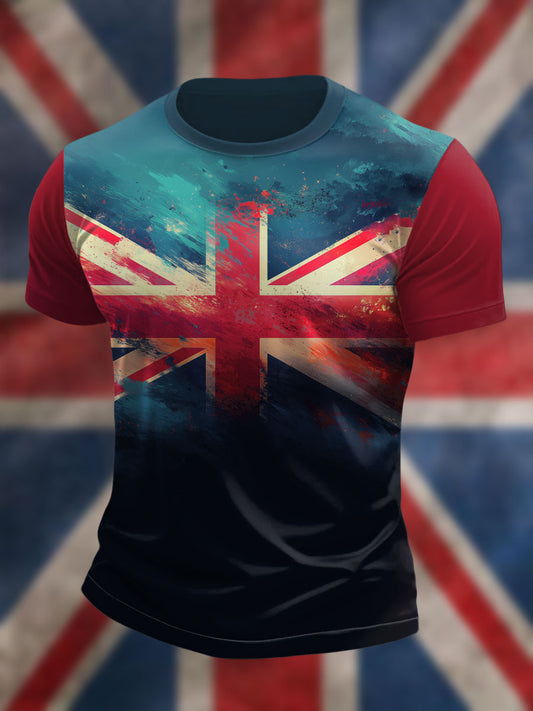 Men's UK Flag Pride Printed T-shirt
