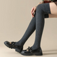 Calze antiscivolo in silicone sopra il ginocchio in pile