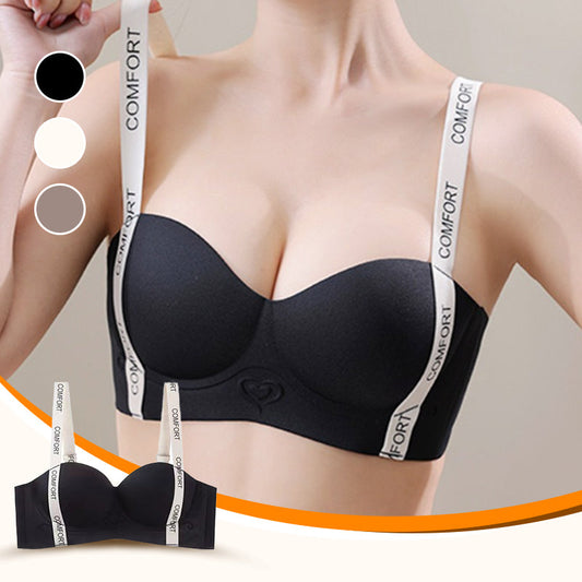 Reggiseno senza ferretto e senza cuciture per donna con effetto liftante e sostegno