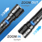 Torcia portatile multifunzionale con zoom per esterni