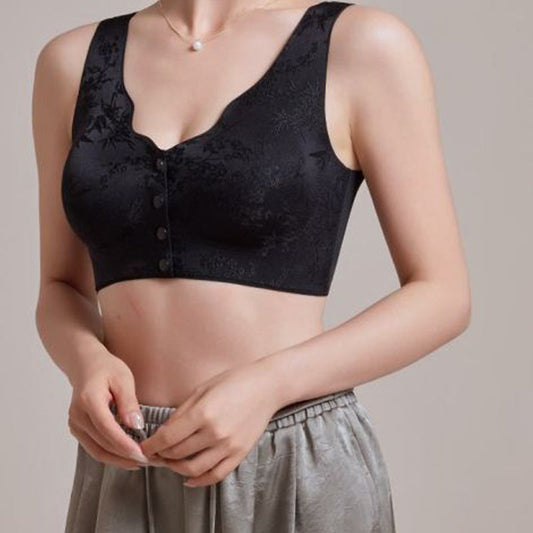 Reggiseno senza ferretto e senza cuciture con chiusura frontale