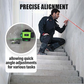 Base livellatrice laser con braccio oscillante girevole