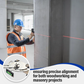 Base livellatrice laser con braccio oscillante girevole