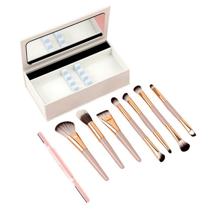 Kit di pennelli da trucco portatile all-in-one