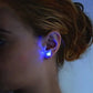 Orecchini eleganti con corona luminosa a LED