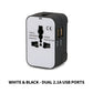 Adattatore universale doppio USB 2.1A Bison202 – Adattatore universale per prese elettriche in tutto il mondo