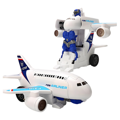 2-in-1 Electric Transforming Airplane Robot Toys
