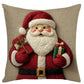Festive Christmas Character Pillow Cover