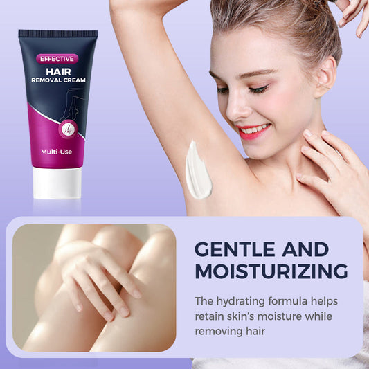 Creme depilatório suave e eficaz para uso múltiplo