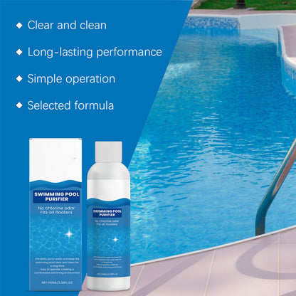 💧🌊 Brillantante a pH neutro – addio acqua verde! ✨🚀 Facile da dosare, senza odore di cloro. Per un'esperienza di bagno naturalmente pura e meno fatica nella pulizia.