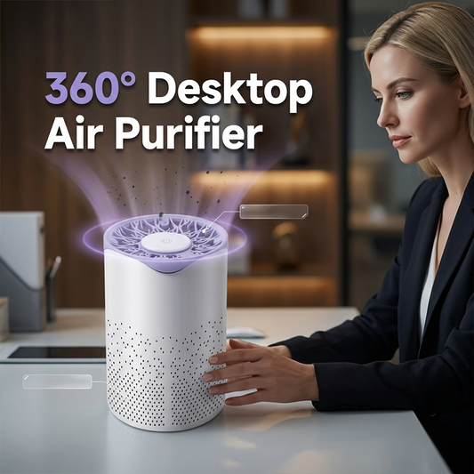 Purificatore d'aria da tavolo a 360° con alimentazione USB