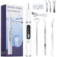 Rimuovi placca, set per la pulizia dentale, rimuovi tartaro con illuminazione a LED e 5 impostazioni, pulitore per protesi dentarie ricaricabile con accessori di ricambio e strumenti di pulizia extra, irrigatore orale per uso domestico, pulizia dentale